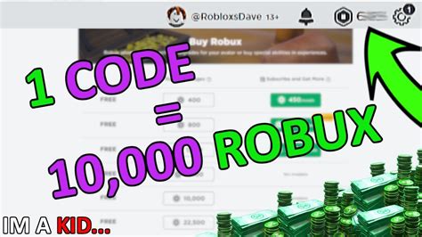 Free Robux Code 10000