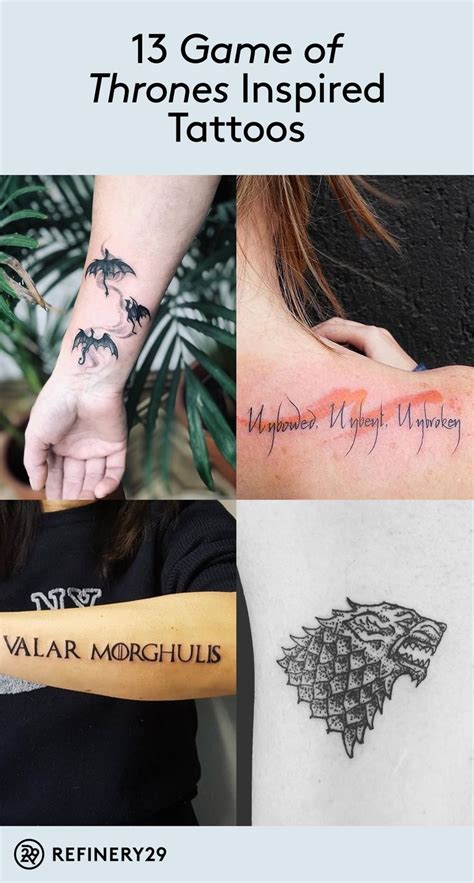 14 Game Of Thrones Tattoos That Will Keep The Pack Alive Game Of 14 Game Of Thrones Tattoos That Will Keep The Pack Alive Game Of