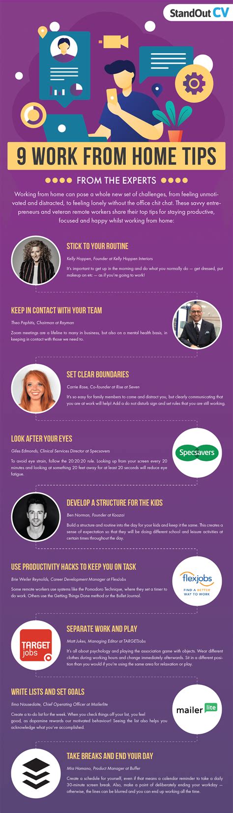 20 Work From Home Tips From The Experts 20 Work From Home Tips From The Experts