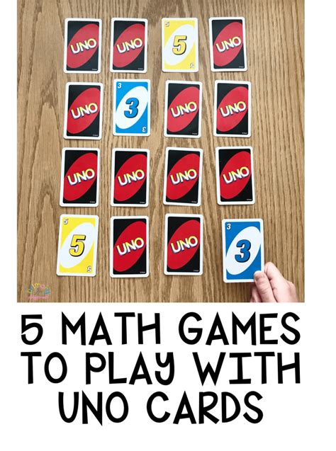 5 Math Games To Play With Uno Cards Primary Playground Uno Cards 5 Math Games To Play With Uno Cards Primary Playground Uno Cards