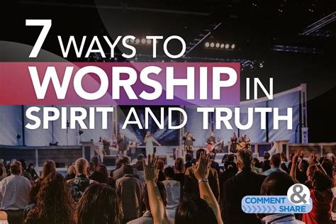 7 Ways To Worship God 7 Ways To Worship God