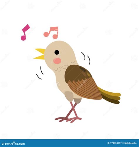 Animated Nightingale Singing Animated Nightingale Singing