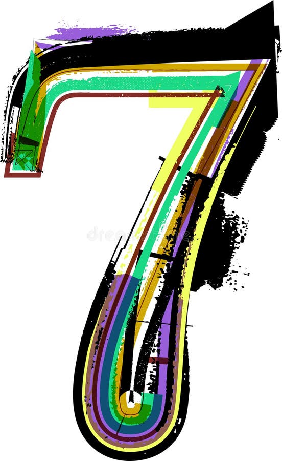 Art Sketched Fonts Number Symbols Vector Illustration Number 5 Stock Vector Image Amp Art Alamy