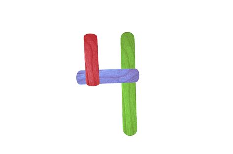 Colorful Number 4 Free Stock Photo Public Domain Pictures