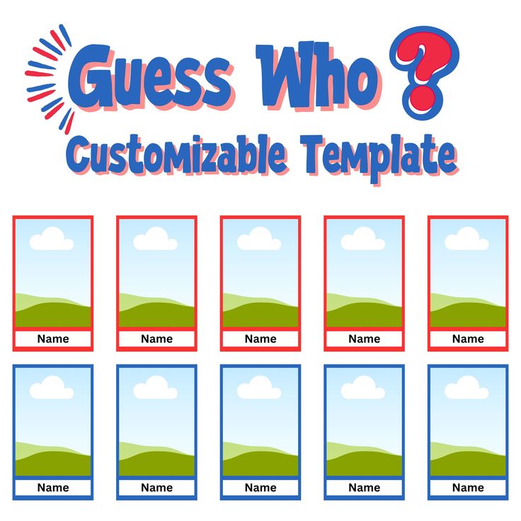 Custom Guess Who Game Creation Custom Guess Who Game Creation