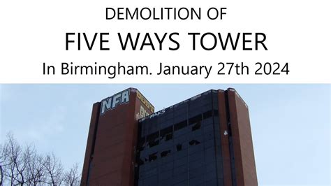 Demolition Of Five Ways Tower In Birmingham January 27Th 2024 Youtube Demolition Of Five Ways Tower In Birmingham January 27Th 2024 Youtube