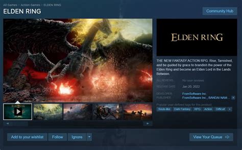 Elden Ring Appears On Steam Pc Gamer Elden Ring Appears On Steam Pc Gamer