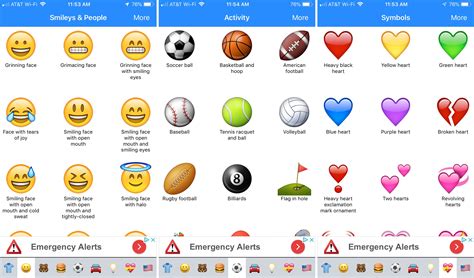 Emoji Symbols List Emoji Symbols List