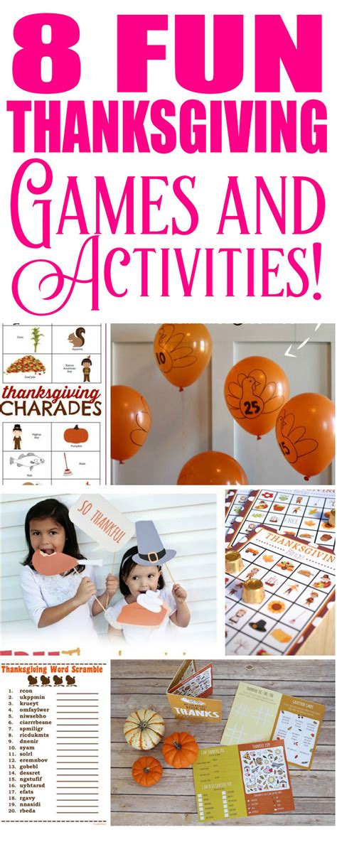 5 Thanksgiving Games