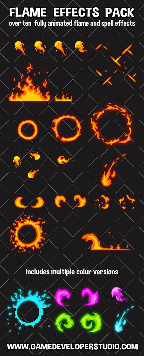 Flame Effect 2D Game Effects Pack Game Effect Speed Games Games Flame Effect 2D Game Effects Pack Game Effect Speed Games Games