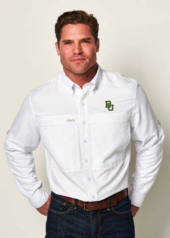 Gameguard Baylor University White Microfiber Shirt Long Sleeve Gameguard Baylor University White Microfiber Shirt Long Sleeve