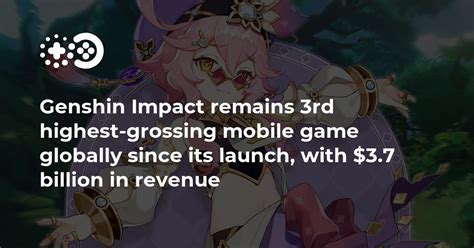 Genshin Impact Remains 3Rd Highest Grossing Mobile Game Globally Since Genshin Impact Remains 3Rd Highest Grossing Mobile Game Globally Since