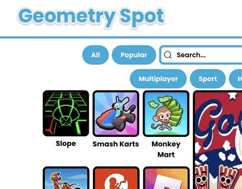 5 Geometry Spot Games 5 Geometry Spot Games