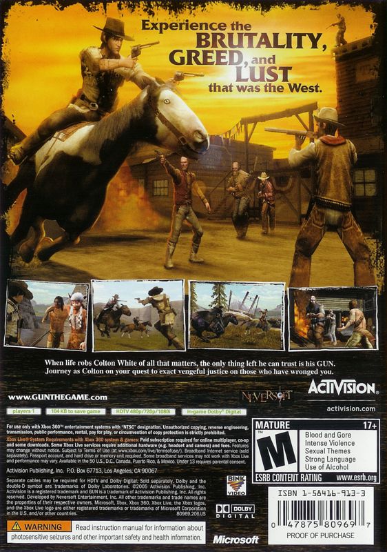Gun 2005 Box Cover Art Mobygames Gun 2005 Box Cover Art Mobygames