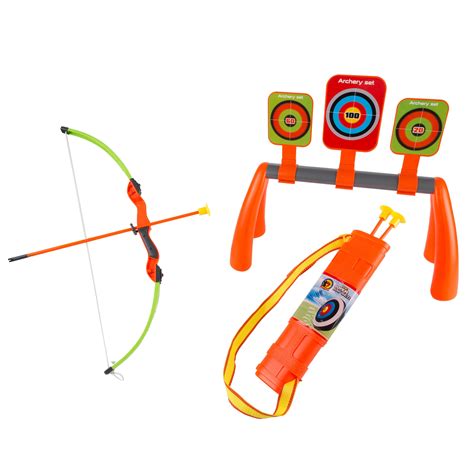 Hey Play Kids Bow And Arrow Set Safe Toy Beginner Archery Game Hey Play Kids Bow And Arrow Set Safe Toy Beginner Archery Game