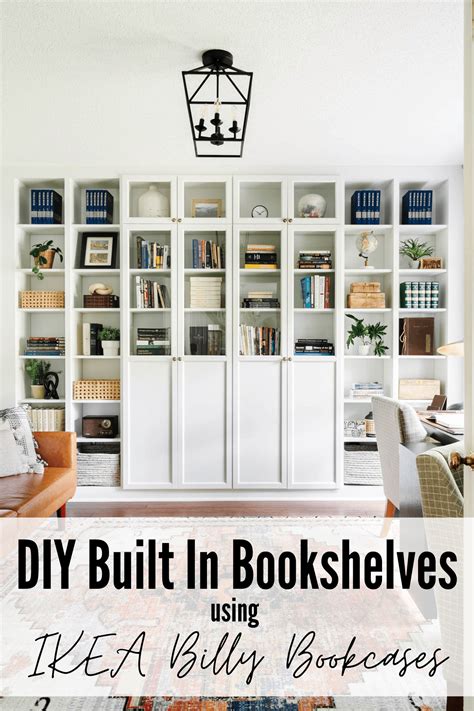 Ikea Hack Diy Billy Bookcase Built In Library Wall That I Love Home Ikea Hack Diy Billy Bookcase Built In Library Wall That I Love Home