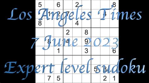 LA Times Sudoku Games