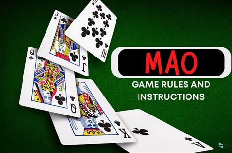 Mao Card Game Basic Rules