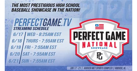 Perfect Game National Showcase Set For June 17 21 In Hoover Al Perfect Game National Showcase Set For June 17 21 In Hoover Al