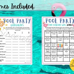 Pool Party Game Bundle 5 Printable Pool Party Games Fun Pool Party Pool Party Game Bundle 5 Printable Pool Party Games Fun Pool Party