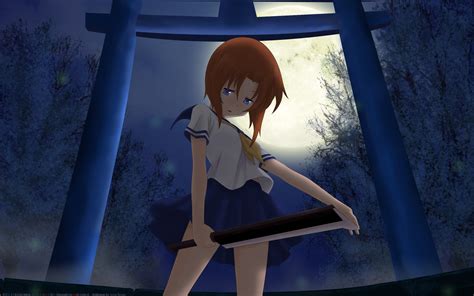 Rena At Furude Shrine Higurashi No Naku Koro Ni Wallpaper 32933805 Rena At Furude Shrine Higurashi No Naku Koro Ni Wallpaper 32933805