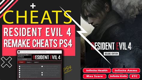 Resident Evil 4 Remake Ps4 Cheats Ps4 Trainer Tools By Master S9 Resident Evil 4 Remake Ps4 Cheats Ps4 Trainer Tools By Master S9