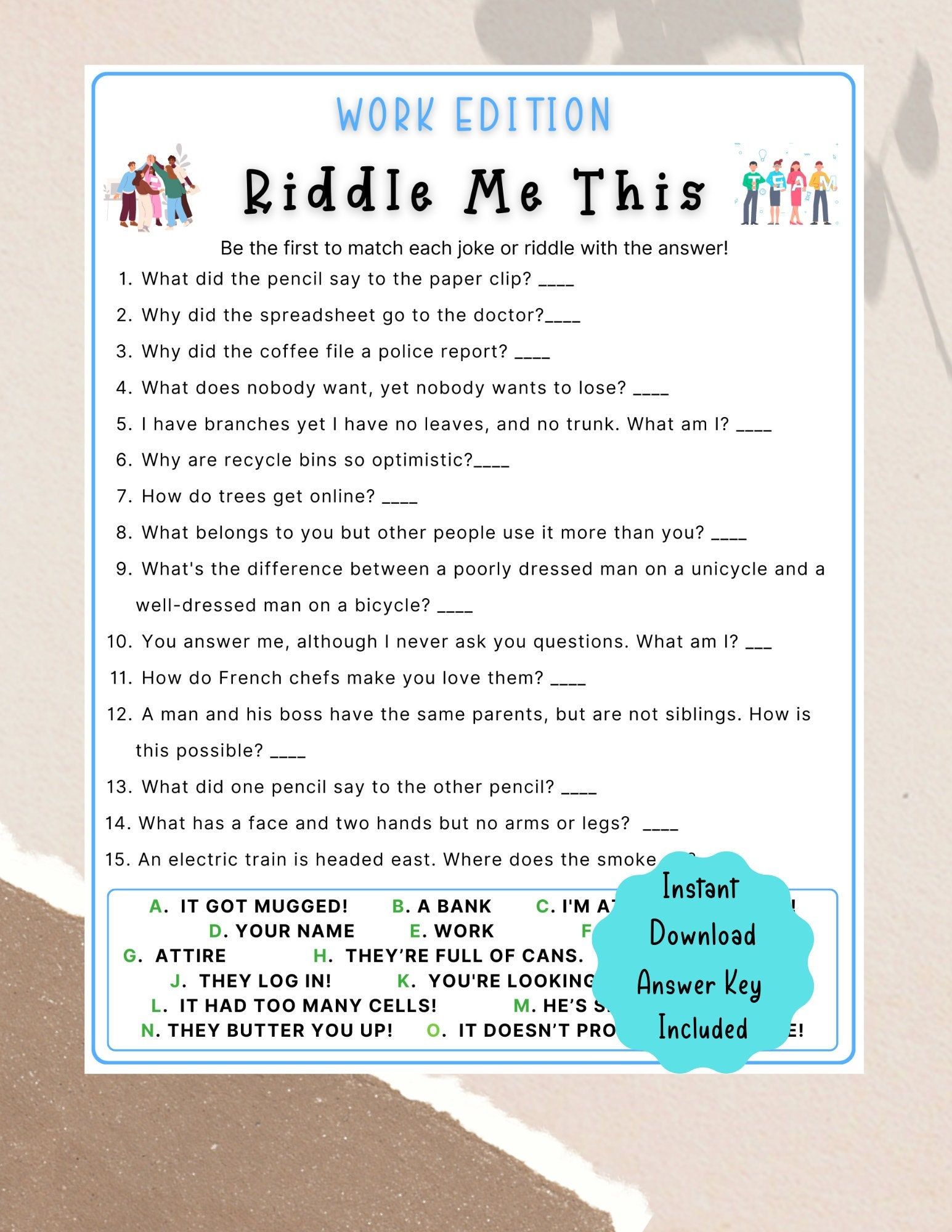 Riddle Game Fun