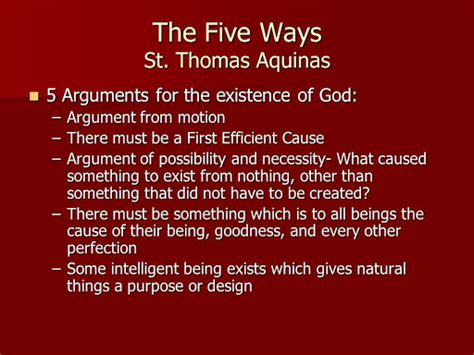 Saint Thomas Aquinas And The Existence Of God The American Catholic Saint Thomas Aquinas And The Existence Of God The American Catholic