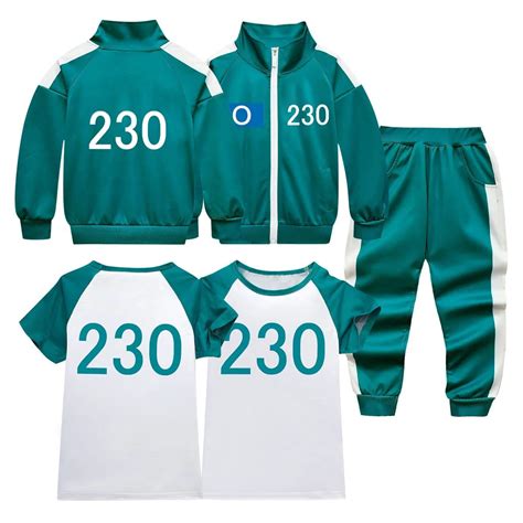 Squid Game Season 2 Kids Full Set Player 230 Thanos Tracksuit T Squid Game Season 2 Kids Full Set Player 230 Thanos Tracksuit T