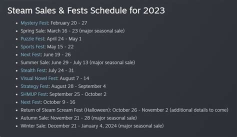 Steam Sale Date Revealed