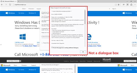 Tech Support Scam Uses Website Elements To Spoof Microsoft Support Page Tech Support Scam Uses Website Elements To Spoof Microsoft Support Page