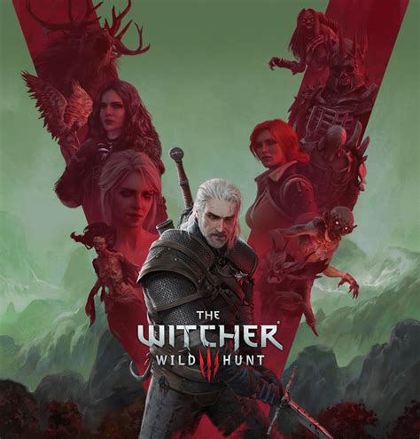 The Witcher 3 Wild Hunt 10Th Anniversary Poster Picture Metal The Witcher 3 Wild Hunt 10Th Anniversary Poster Picture Metal