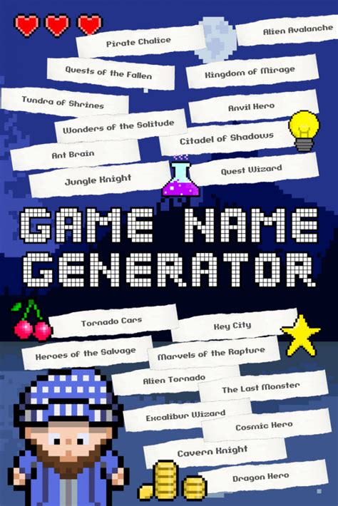 Video Game Name Generator Tool